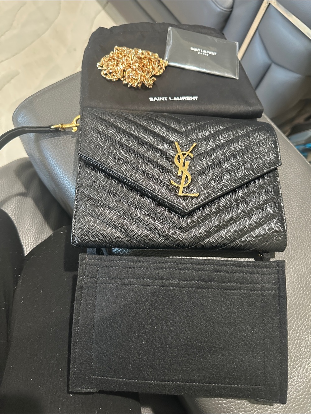 Saint Laurent envelope wallet